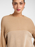 Zweifarbiger Rollkragenpullover aus reiner Wolle image number 3