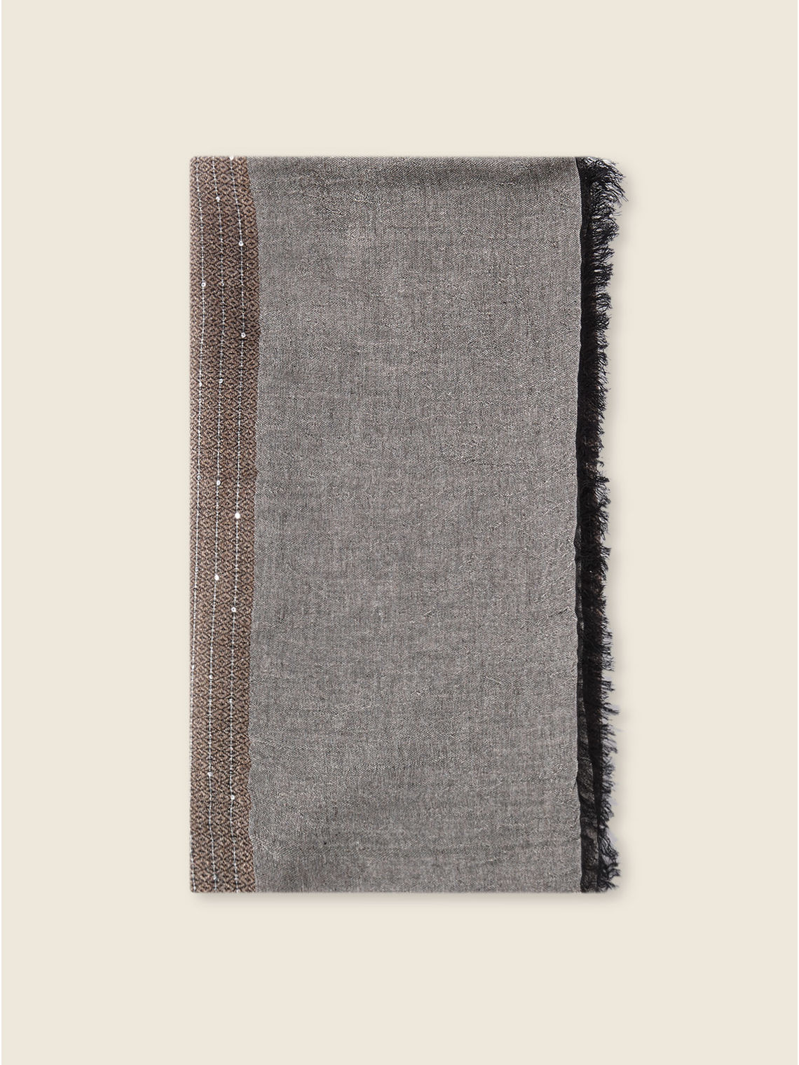 Elenamiro: Sciarpa fantasia con micro paillettes Rosa_4