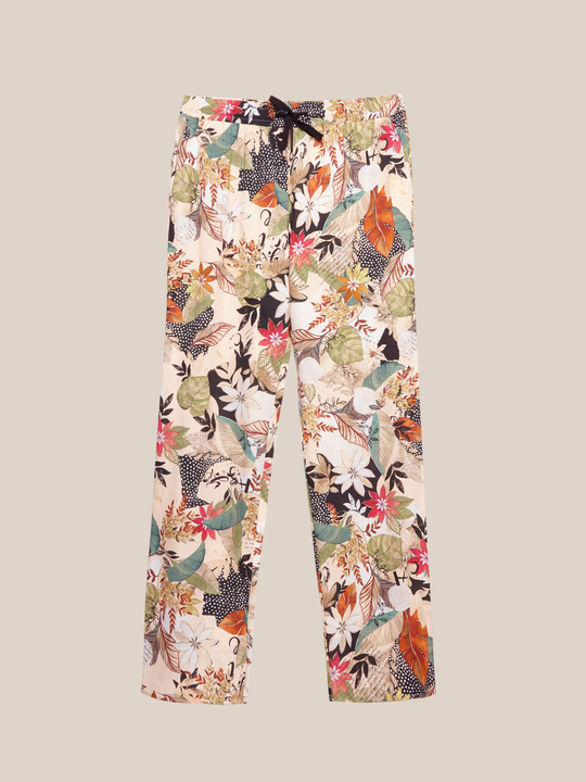 Elenamiro: Cal&ccedil;as de jogging estampadas Bege_1