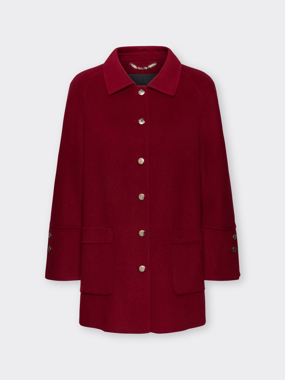 Cappotto misto lana double