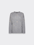 Pull ras du cou en pure laine avec broderie image number 4