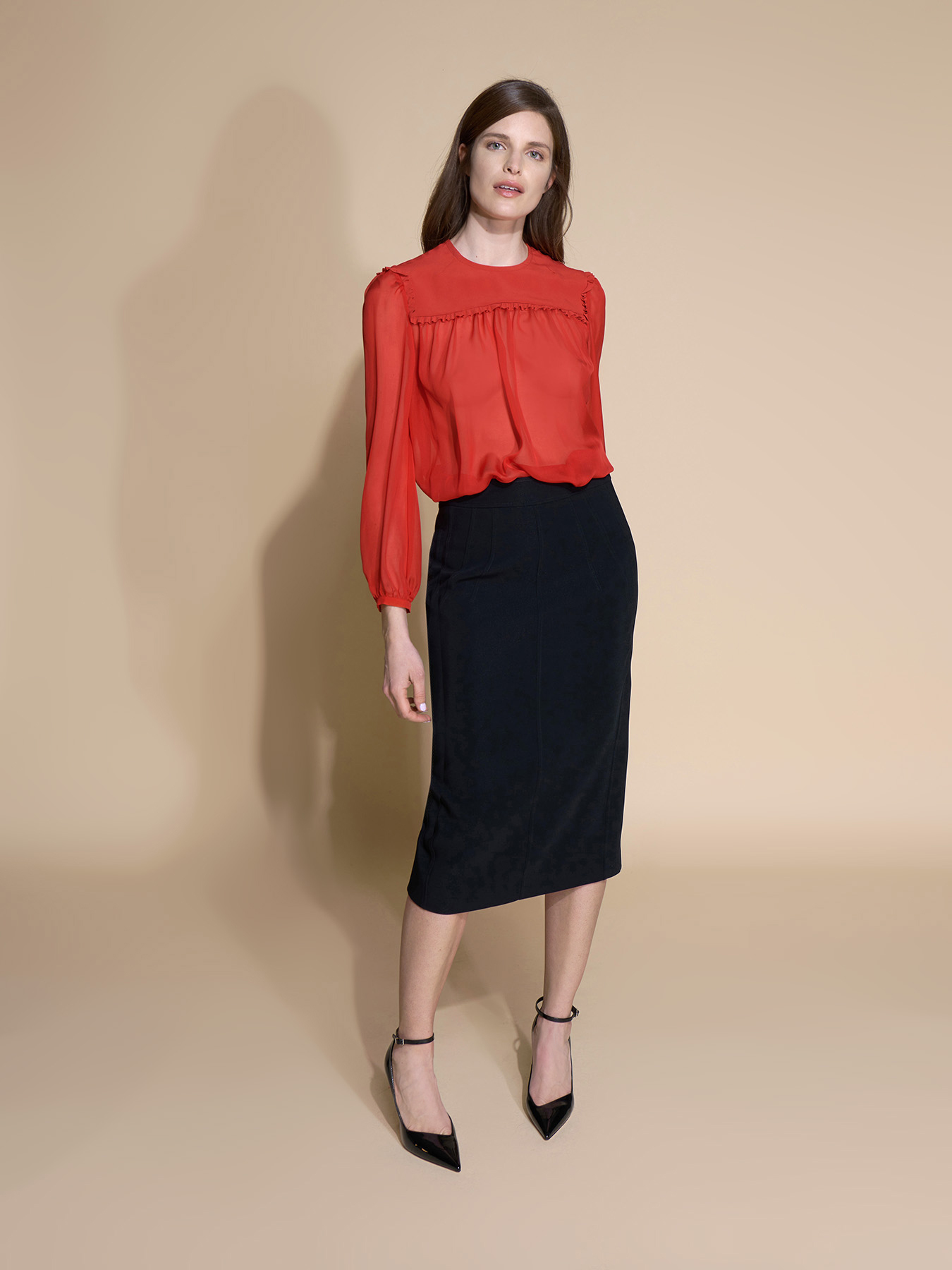 BLUSA IN CHIFFON image number 3