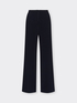 Palazzo pants in cotton blend cr&ecirc;pe image number 4