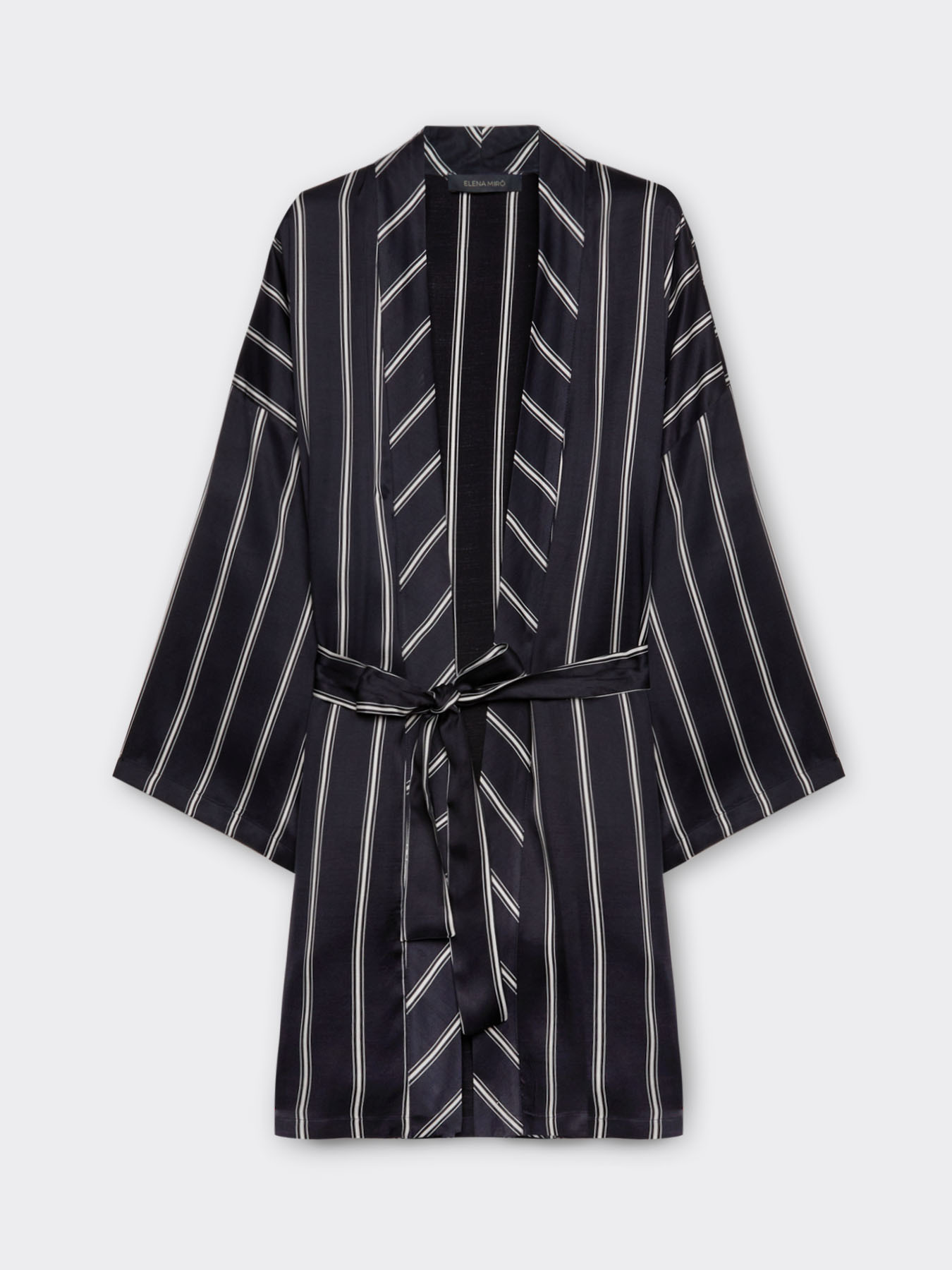 Kimono in viscosa a righe image number 4