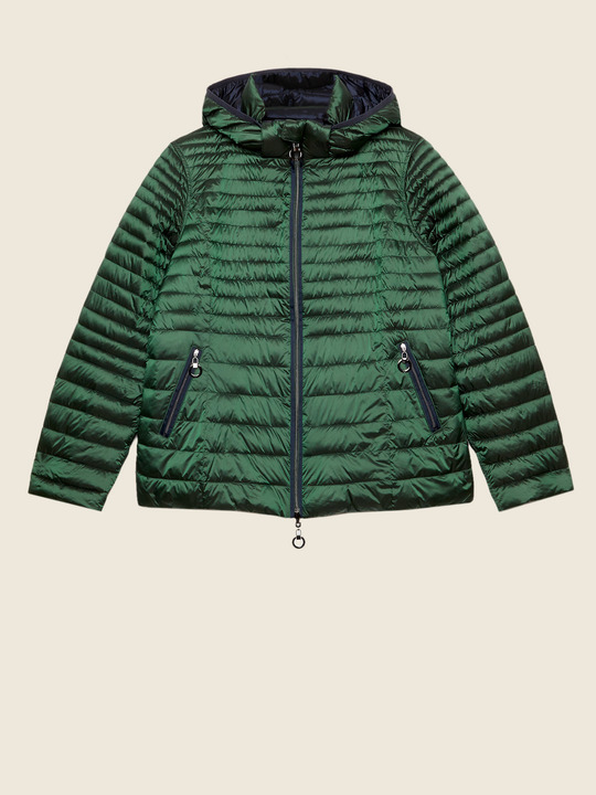 Elenamiro&nbsp;: Doudoune matelass&eacute;e r&eacute;versible Vert_1