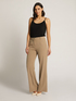 STRETCH DIAGONAL STRAIGHT CUT TROUSERS image number 2