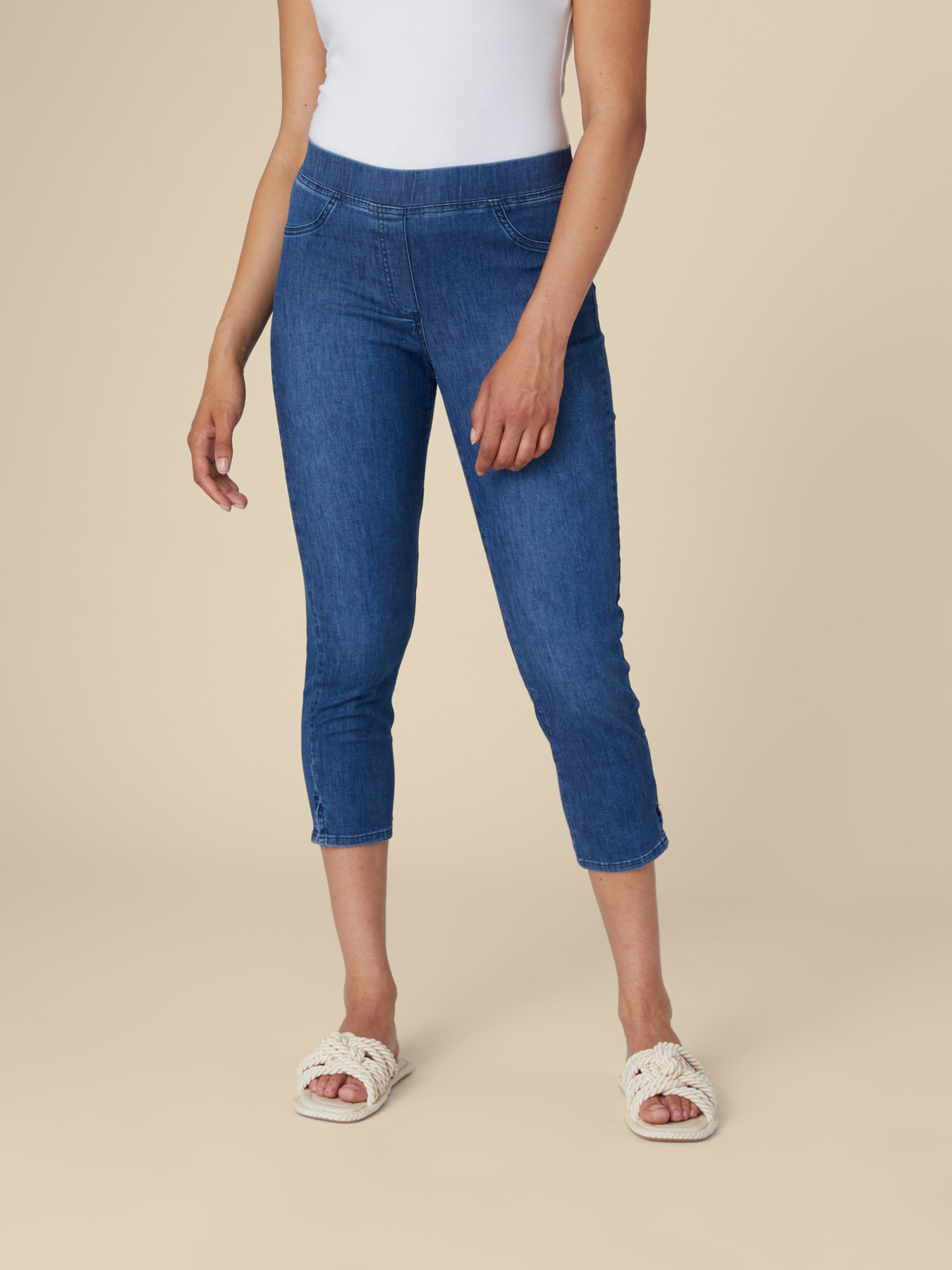Denim capri jeggings 6.75 OZ - Elena 