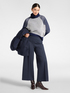 Viscose blend jersey trousers image number 0