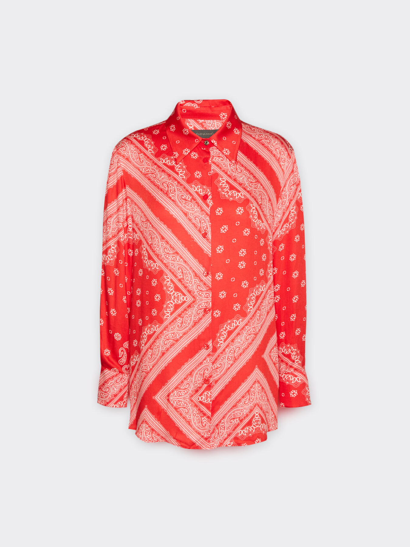 Scarf print shirt image number 4