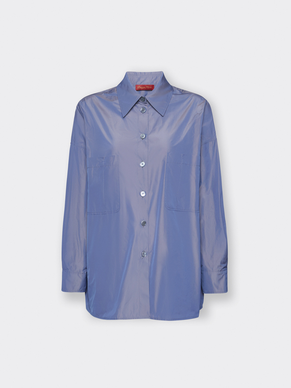 Chemise en taffetas avec poches