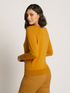 WOOL VISCOSE RAGLAN SLEEVE V-NECK SWEATER image number 1