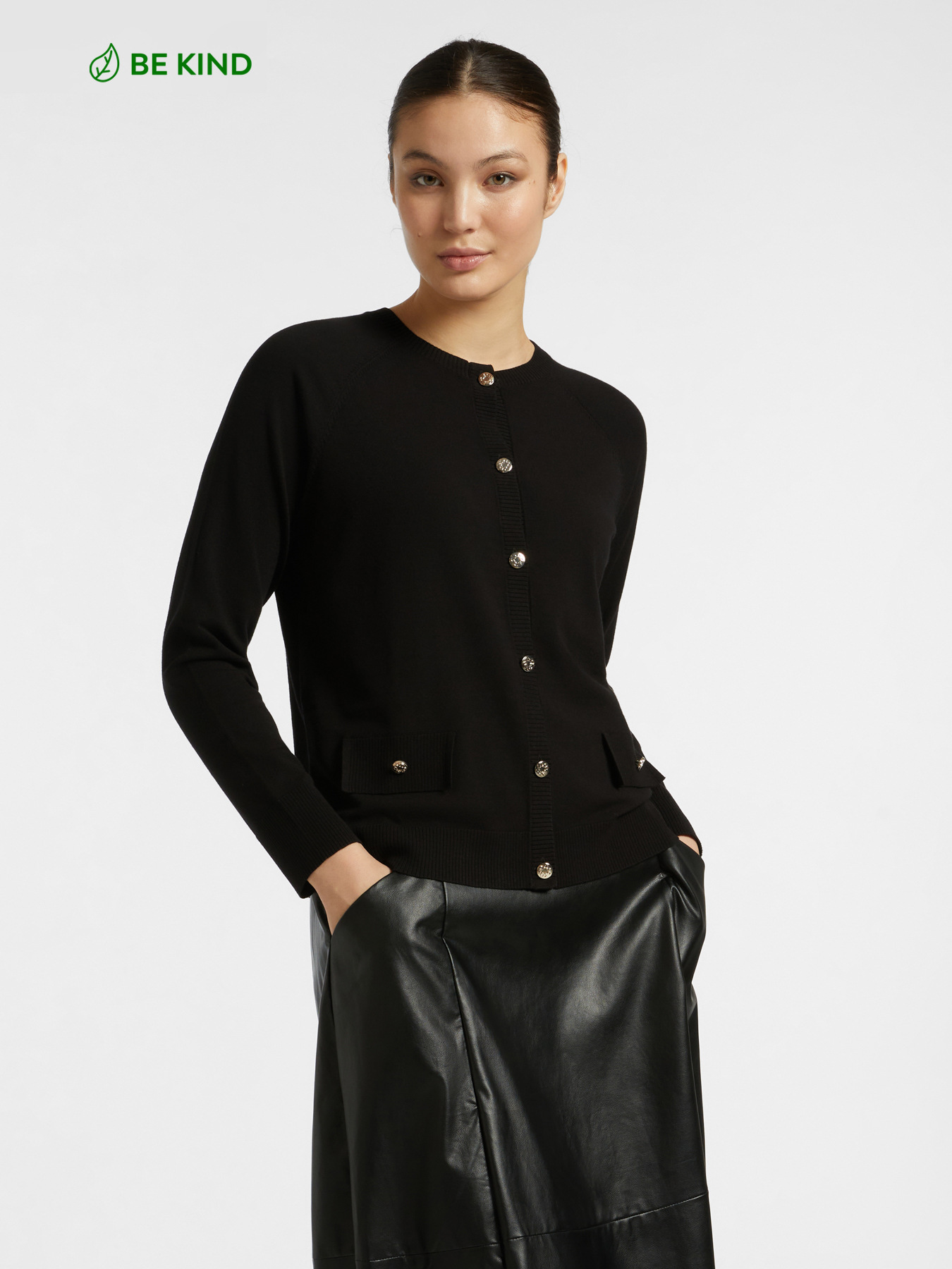 "Rebecca" cardigan in LENZING&trade; ECOVERO&trade; viscose image number 0