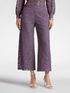 Pantalones cropped de encaje image number 2