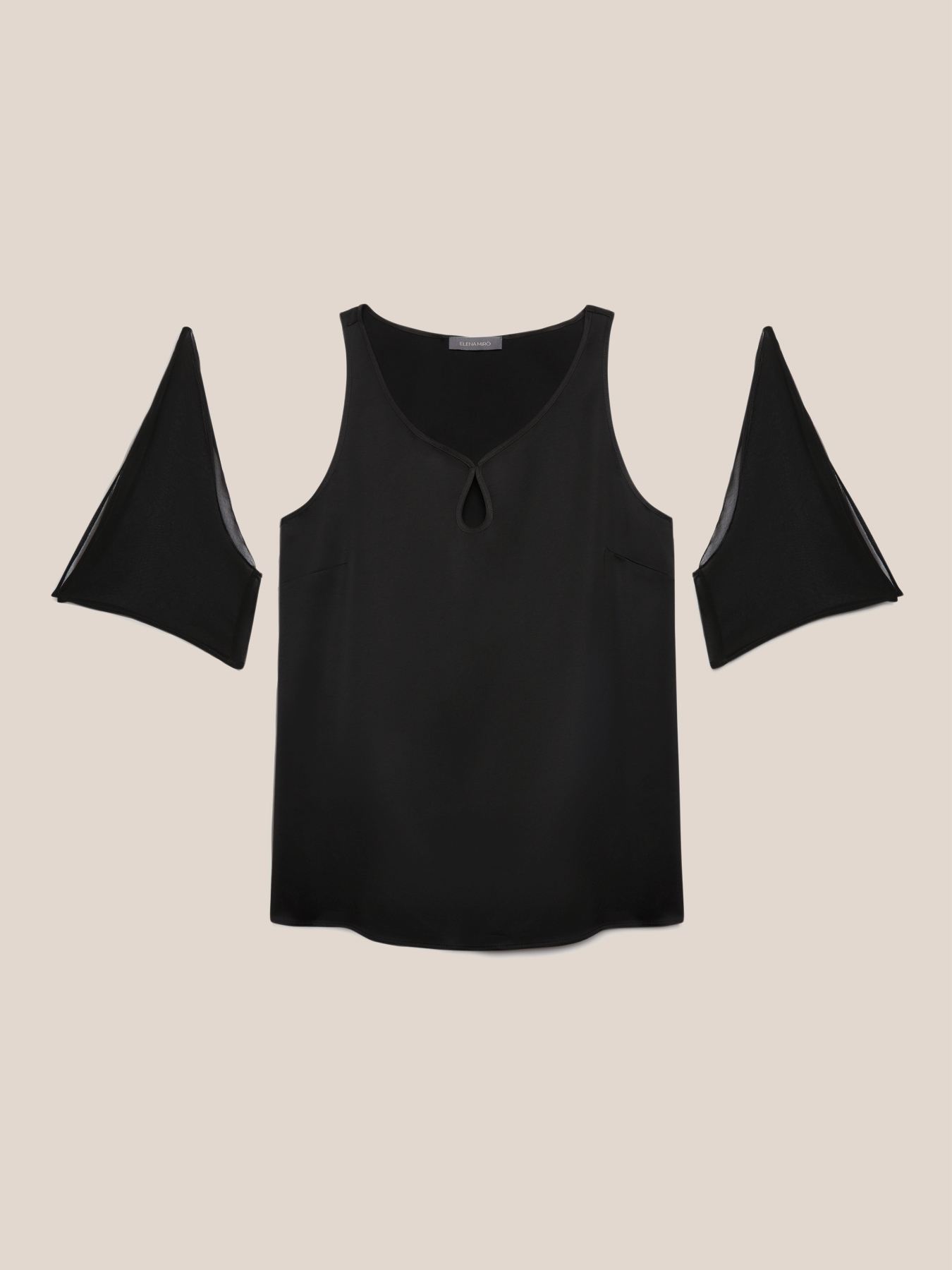 Top with drop neckline image number 6