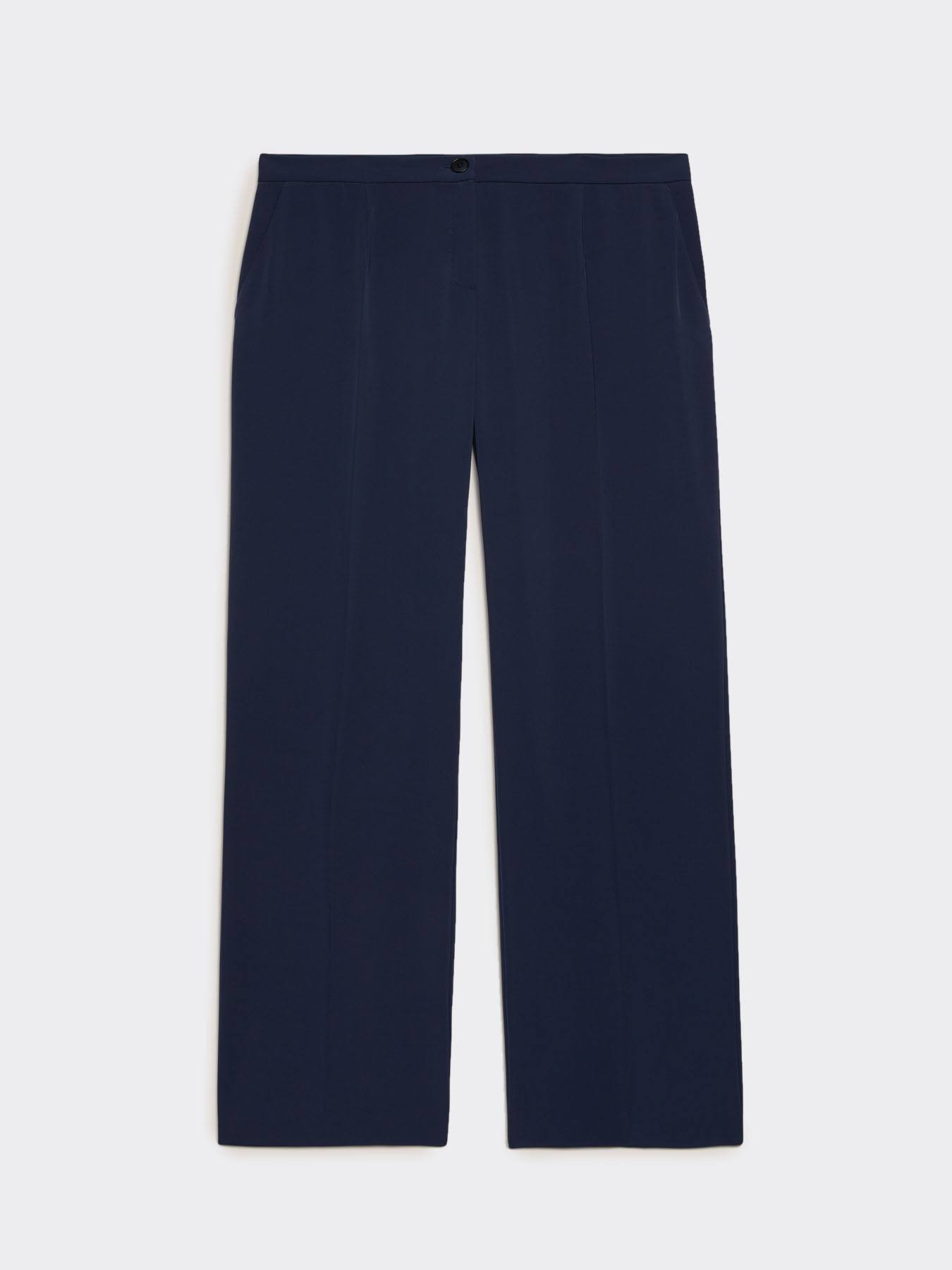 Pantalones recto de tejido fluido image number 4