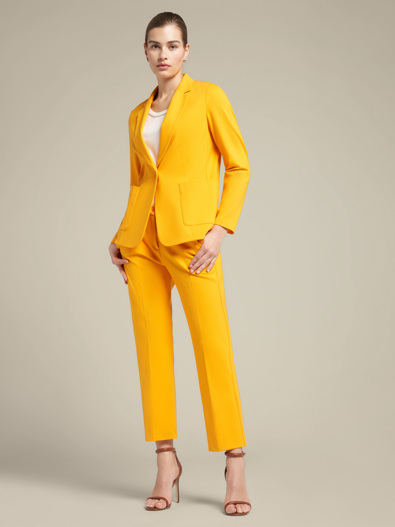 Milano knit fabric jacket image number 3