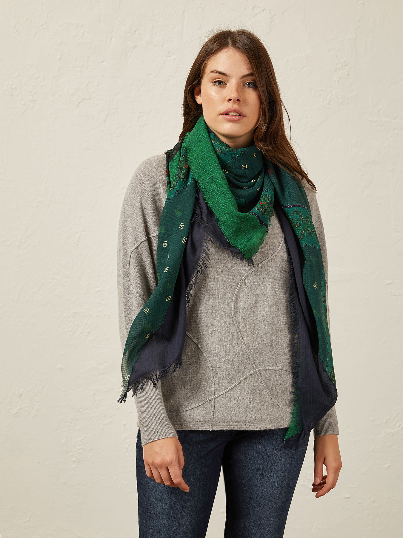Foulard in seta stampata image number 0