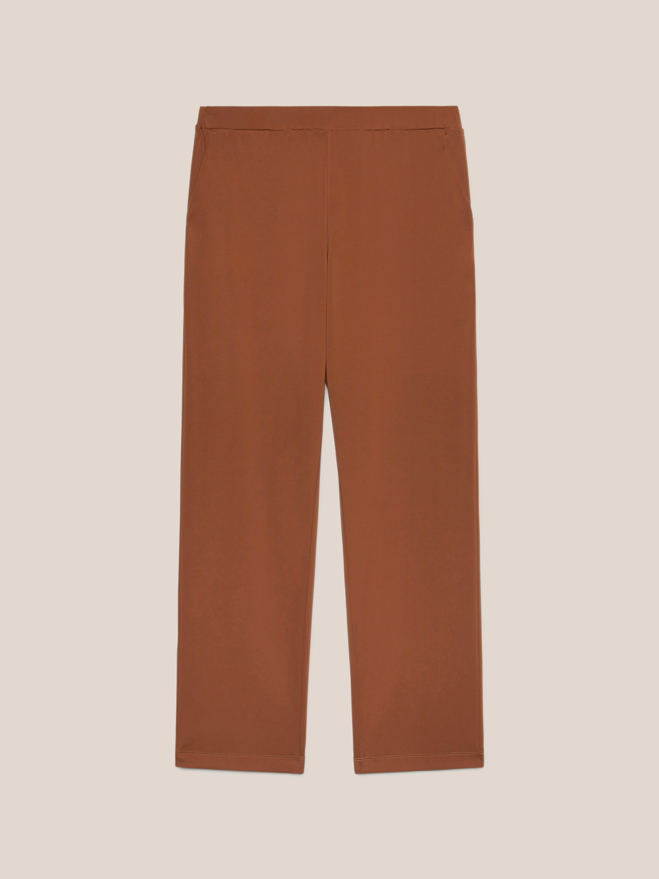 Run-resistant jersey straight-leg trousers image number 4