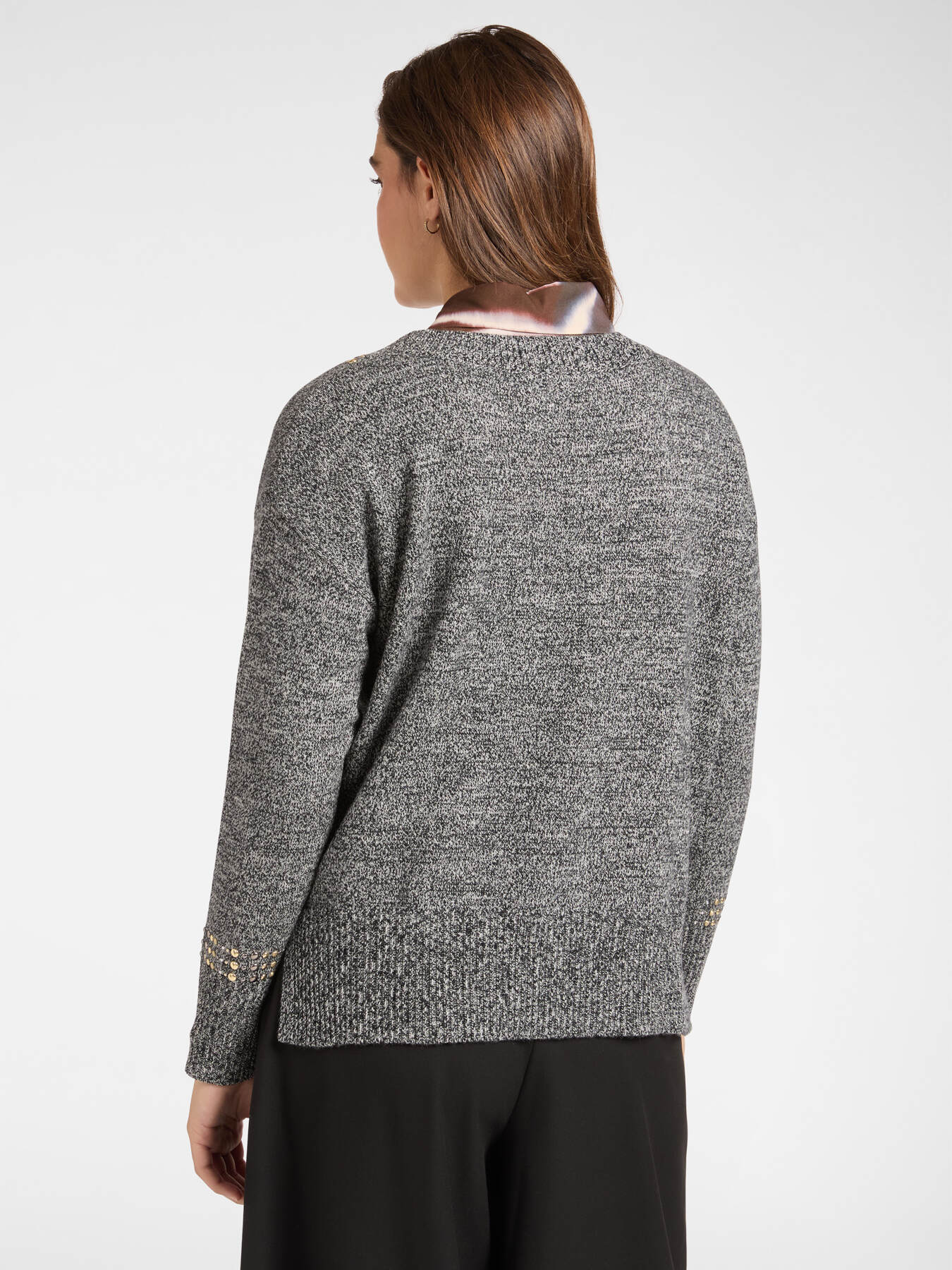 Pure wool sweater with studs image number 1