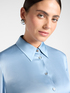 Camicia in raso di viscosa stretch image number 3