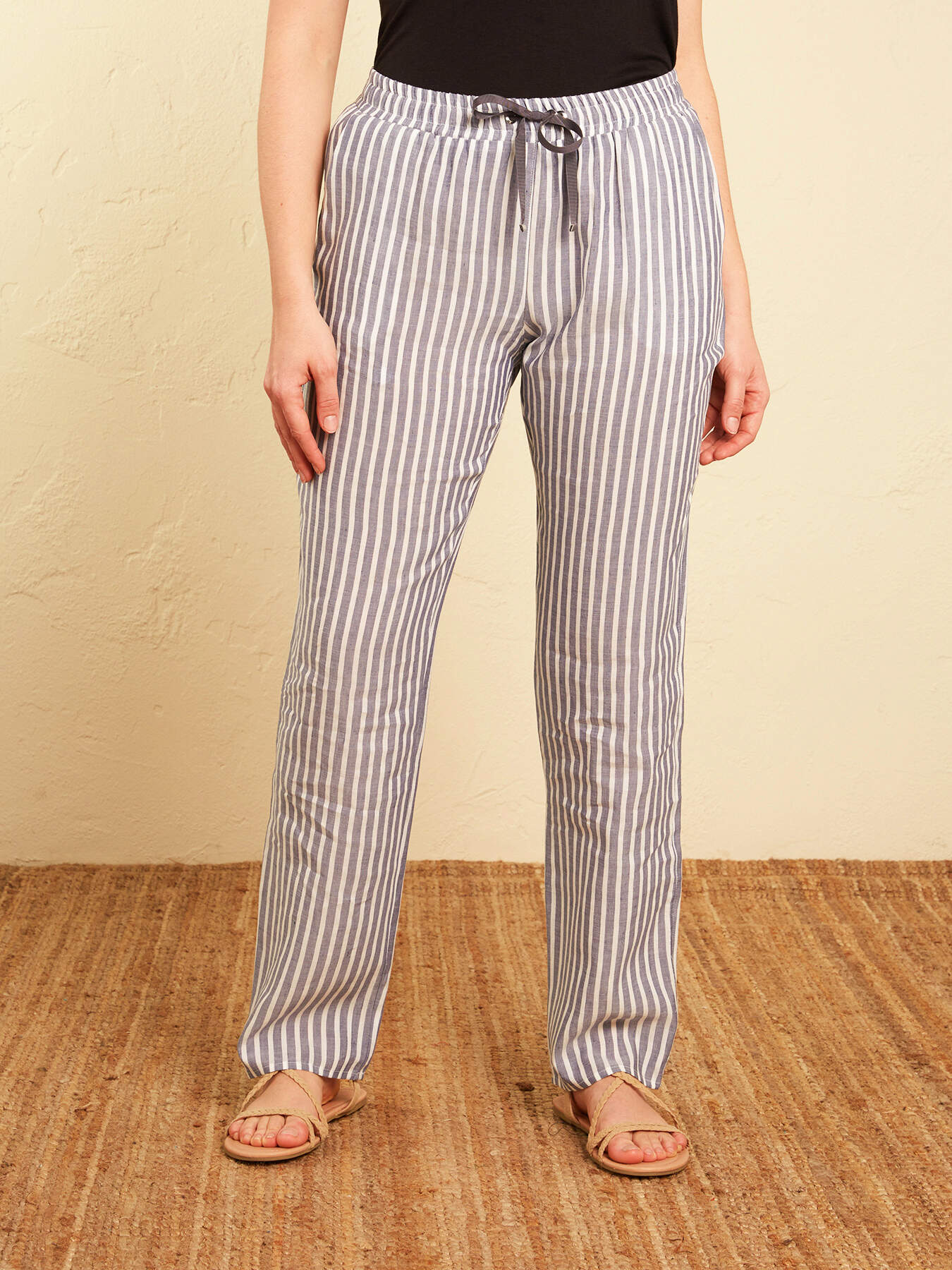 PANTAJOGGER IN LINO E LYOCELL image number 2