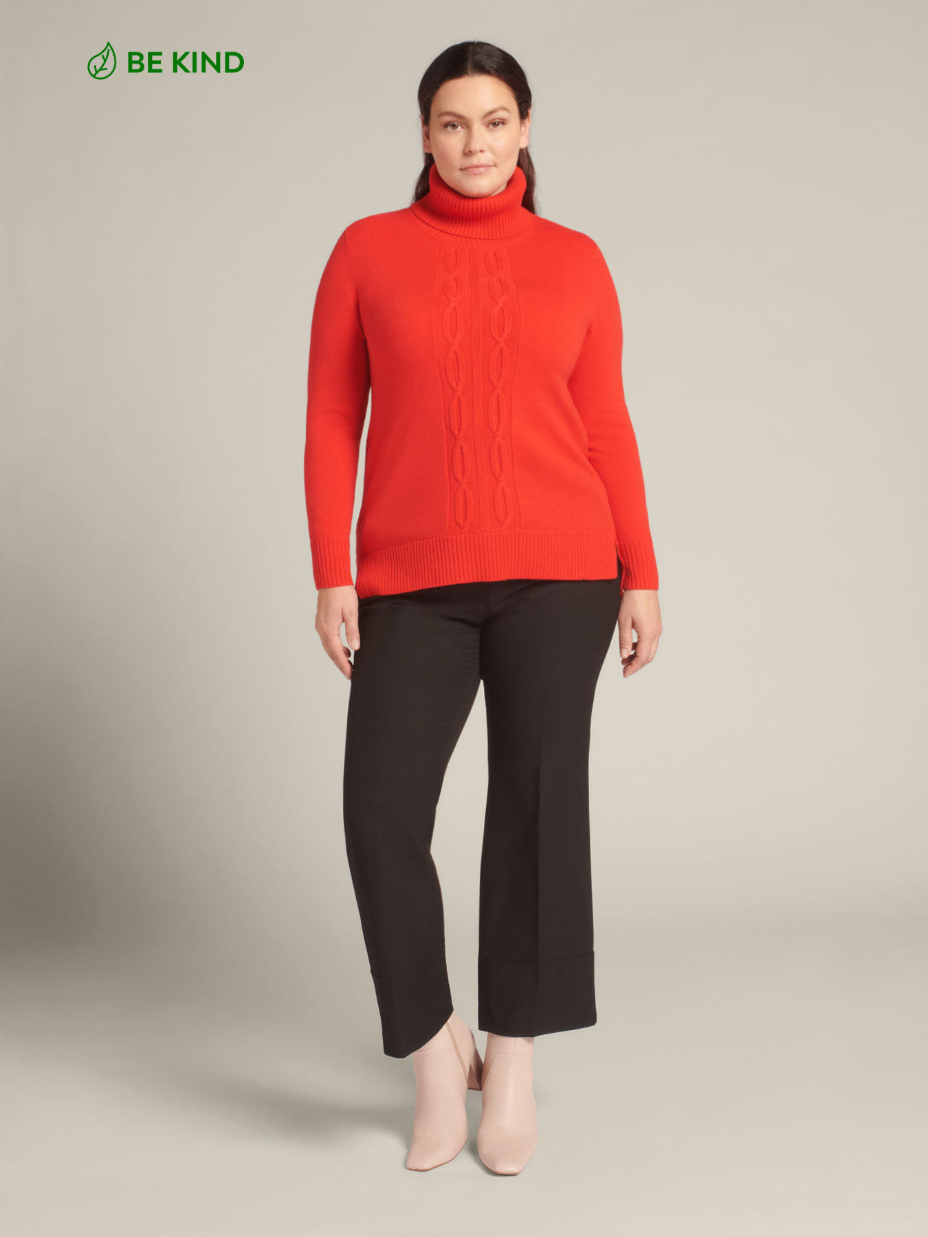 Pullover mit Zopf auf der Vorderseite aus nachhaltiger Wolle image number 0