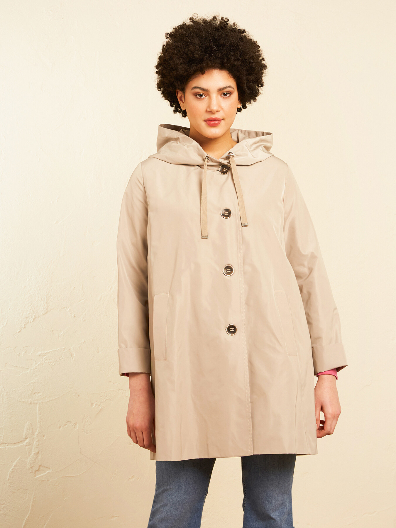 Giubbotto in nylon con bottoni image number 2