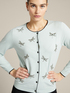 Embroidered viscose ECOVERO™ cardigan image number 4