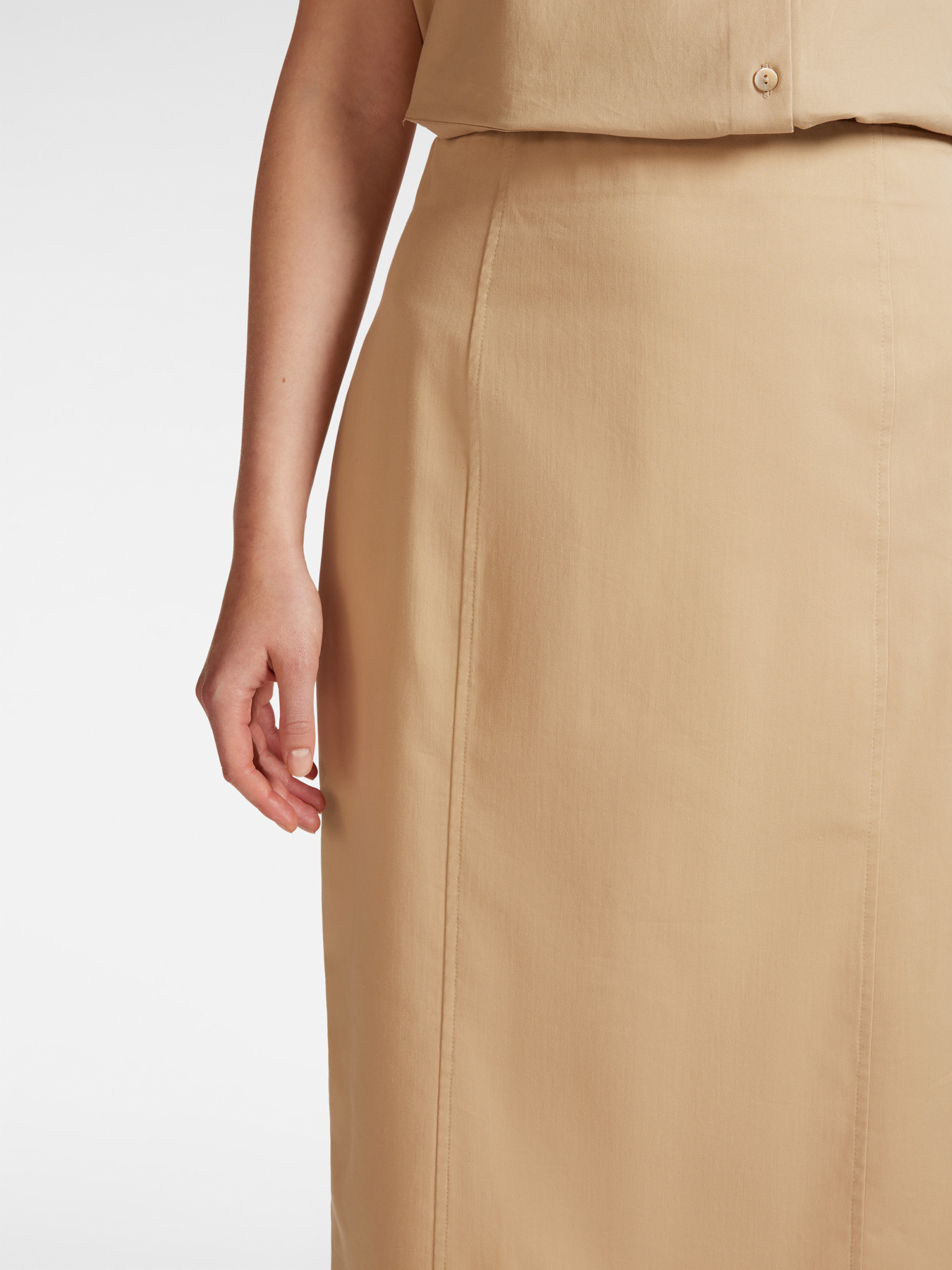 Einfarbiger, gerader Rock image number 3