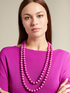 ECOVERO™ viscose sweater with necklace image number 3