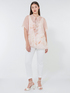 Placed print viscose blouse image number 1