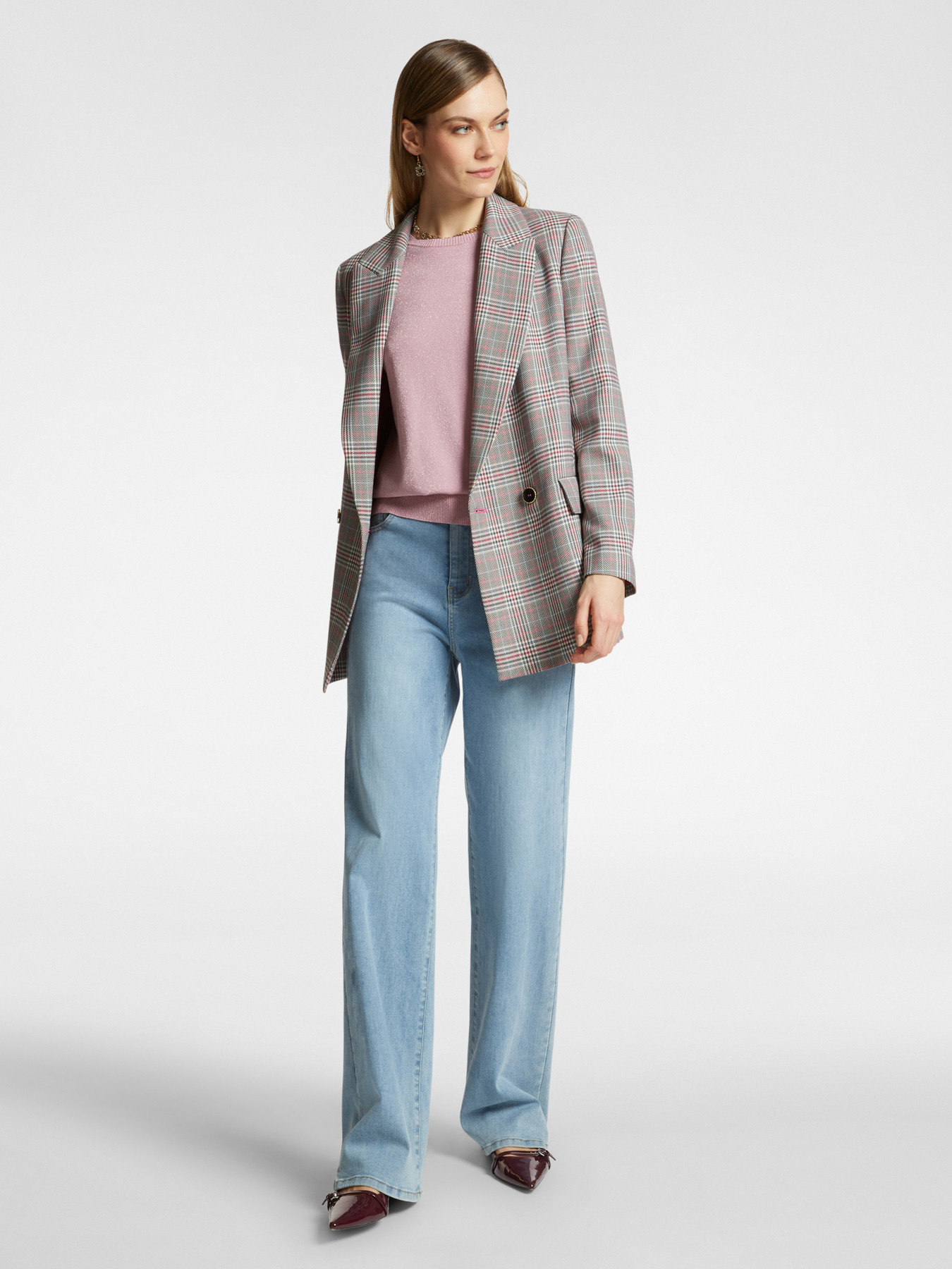 Jeans 5 tasche mid wide leg, "Wanda" image number 0