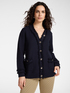 Cardigan misto viscosa con frange image number 0