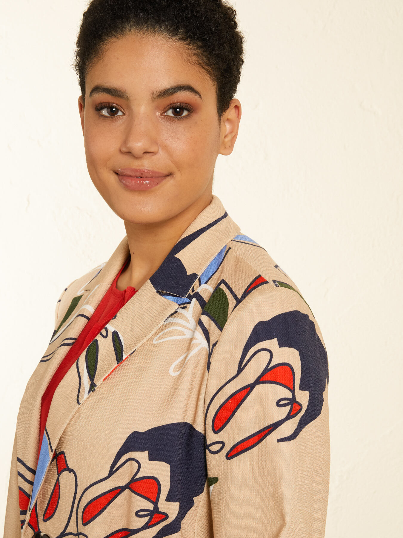 Printed pea coat image number 2