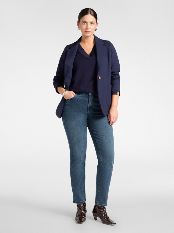Skinny-Jeans "Helena" aus Washed-Denim