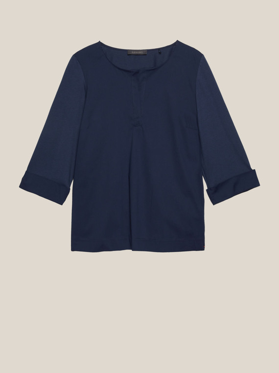 Elena Mirò Blusa in due tessuti Donna