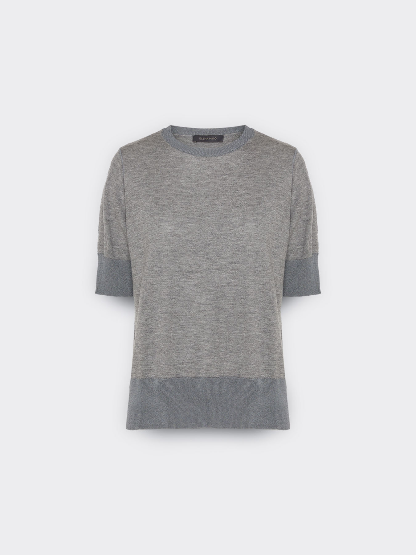 Maglia maniche corte in lana image number 4