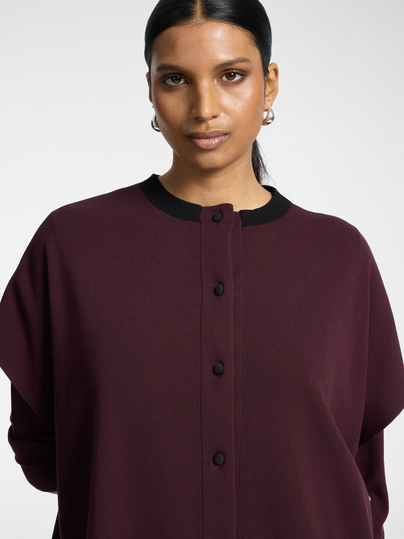 Zweifarbiger Boxy-Cardigan image number 3