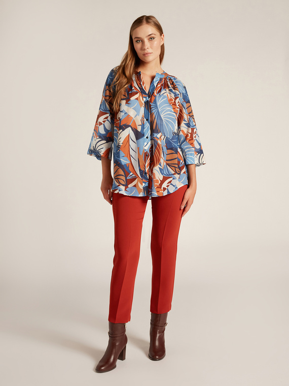 Elena Mirò Camicia in cotone stampato Donna