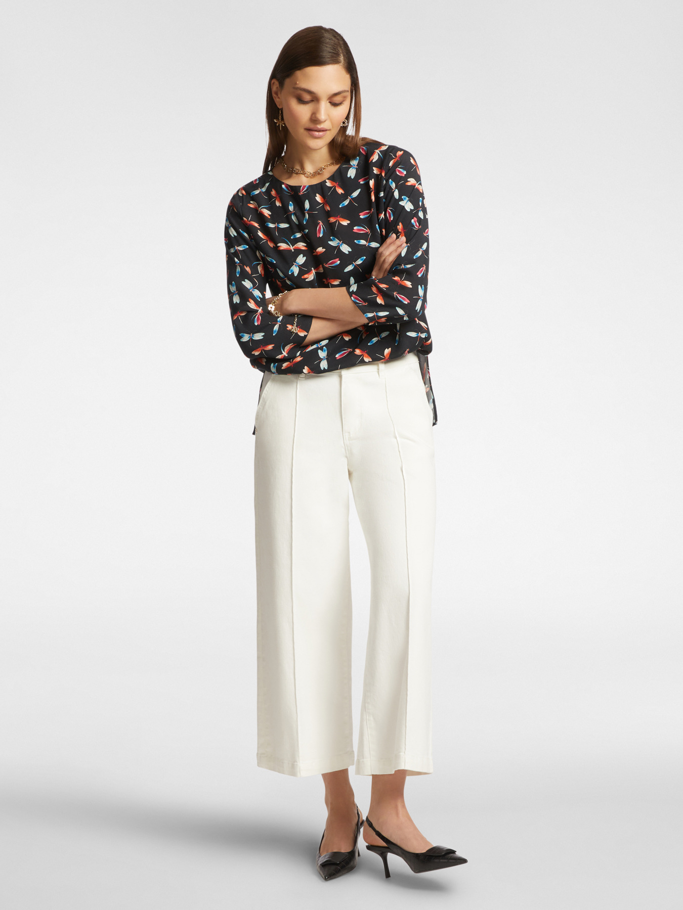 Dragonfly print blouse image number 2