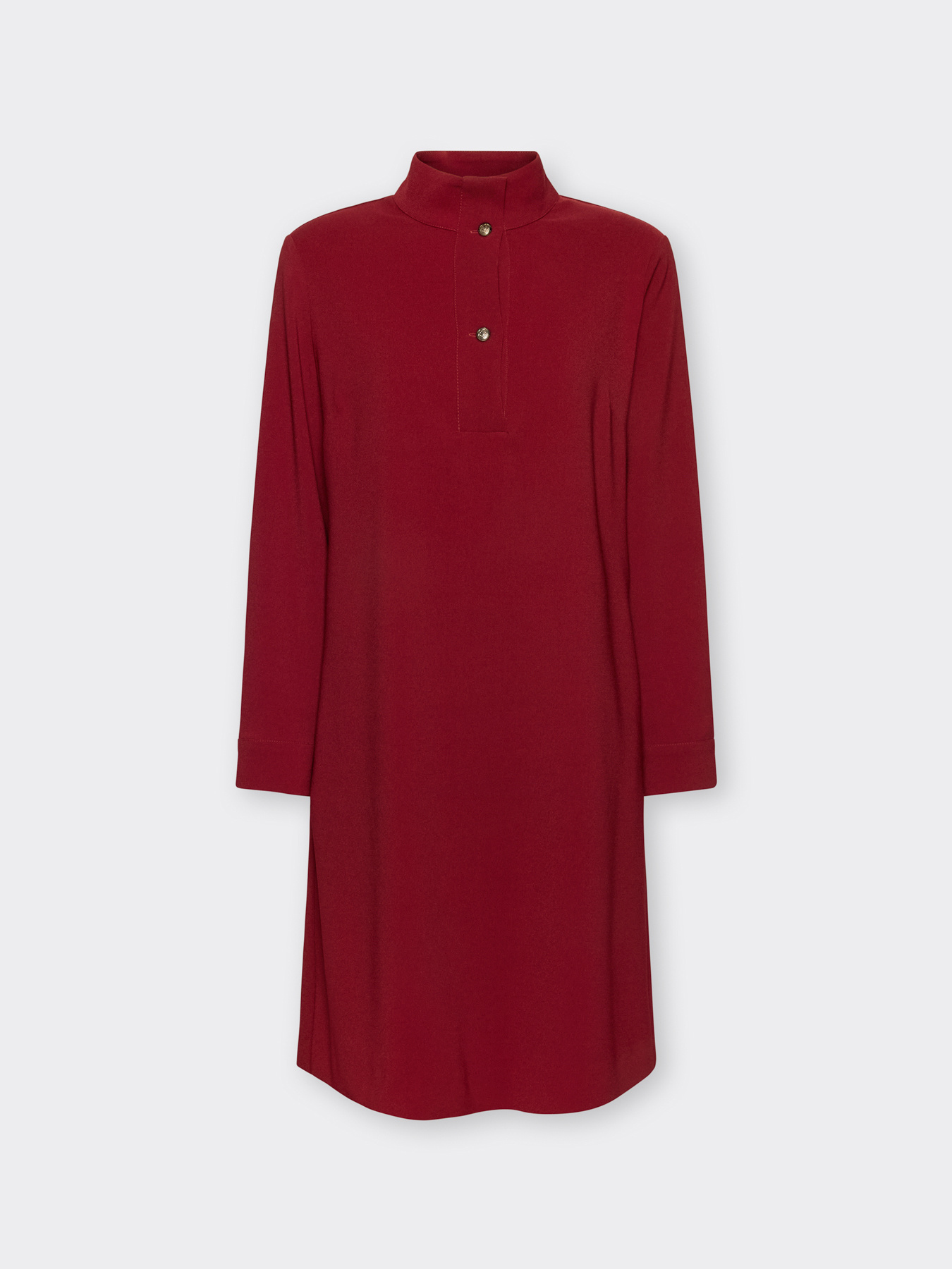 Robe en cady avec col montant image number 4