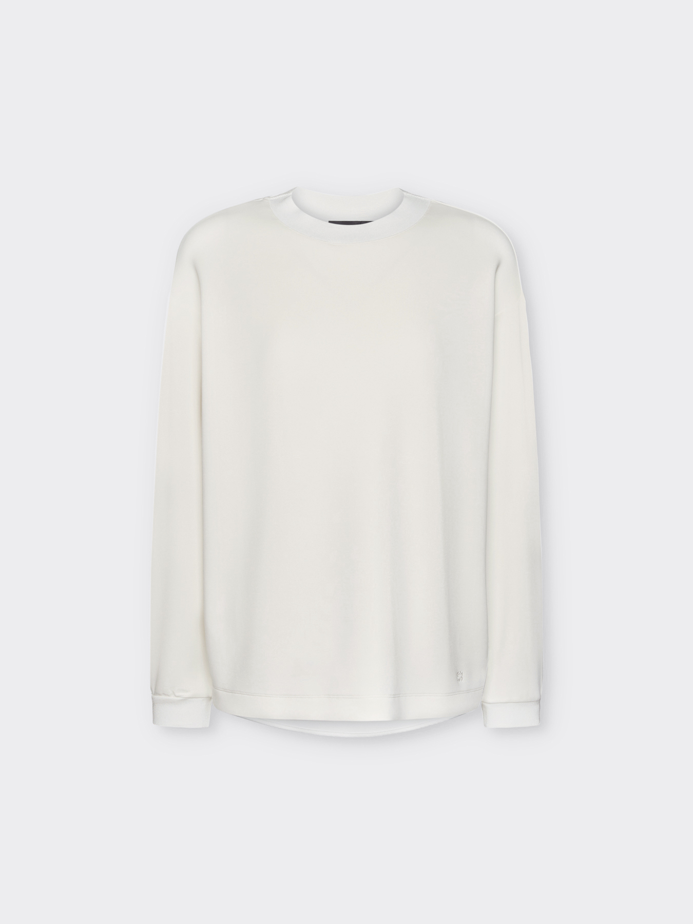 Sweatshirt aus zwei Stoffen mit Monogramm-Stickerei image number 4