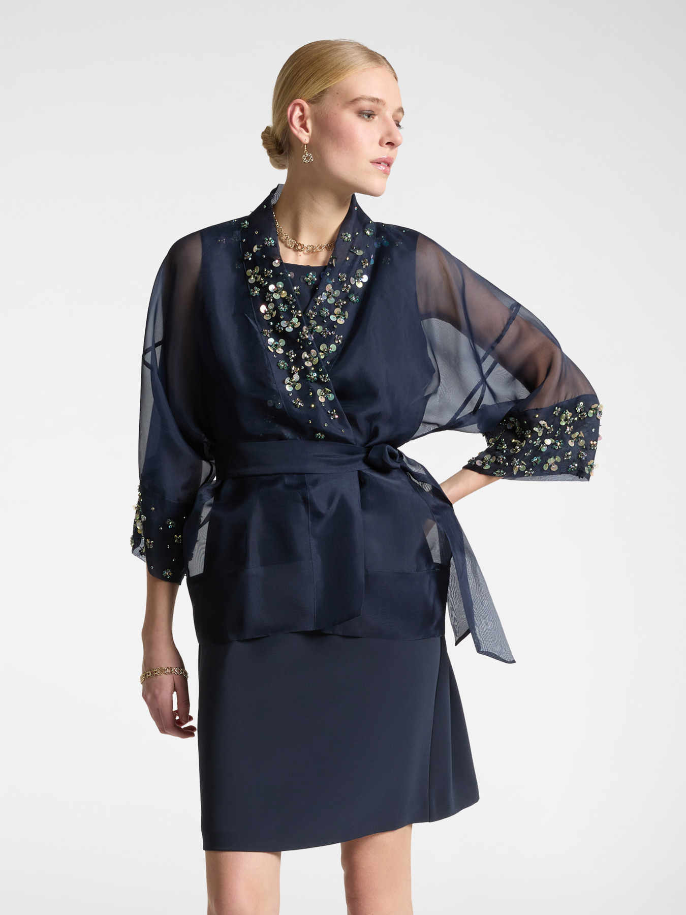 Elegantes Kleid mit Stickerei image number 2