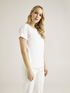 Elenamiro: T-shirt con bordi a righe_5