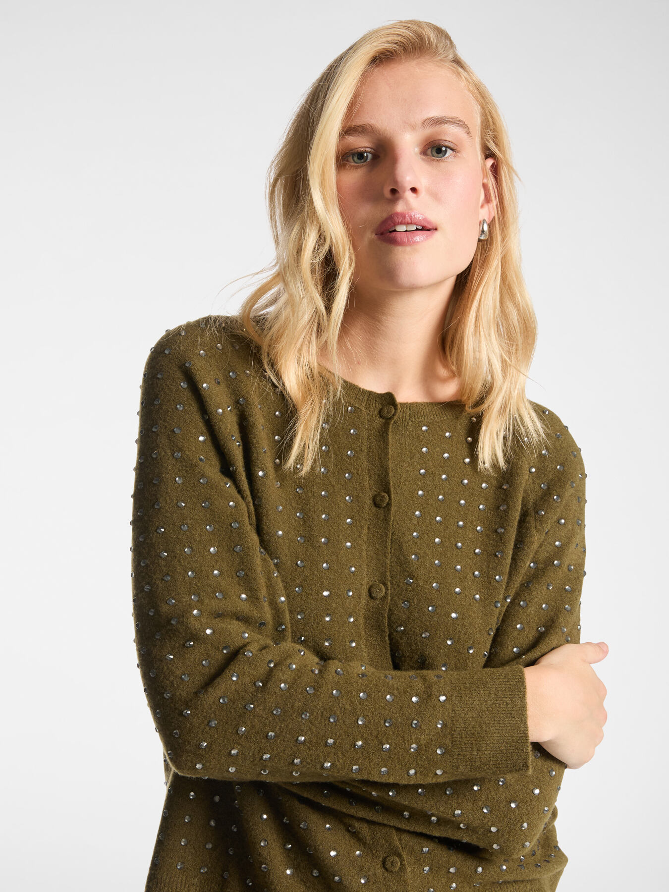 Cardigan con applicazioni image number 3