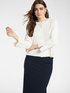 Viscose blend crew neck cardigan image number 0
