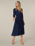 Pleated dress in flowing jersey image number 4