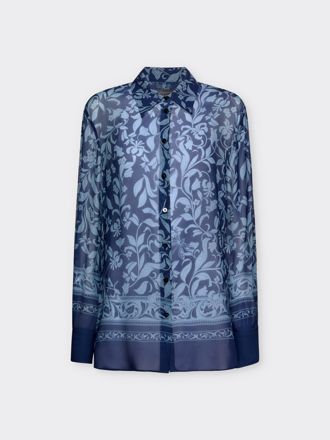 Camisa con estampado de follaje image number 4