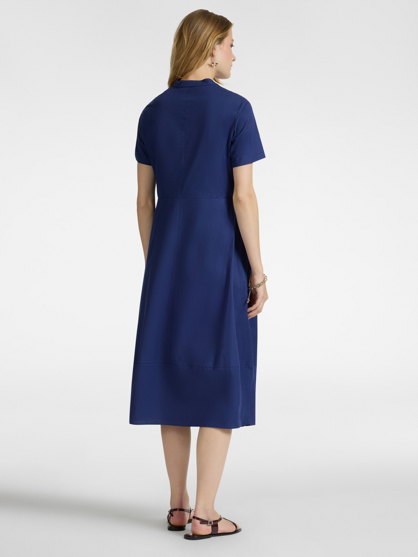 Flared cotton dress image number 1