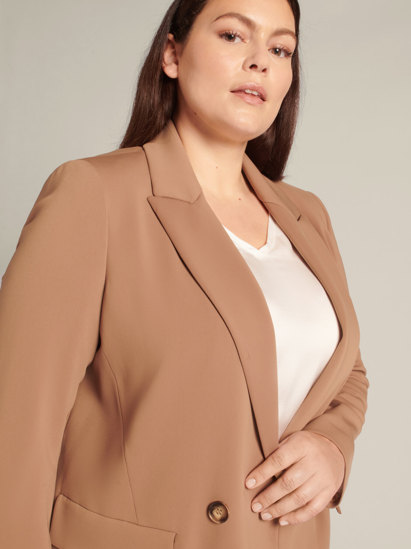 Giacca in cady fluido stretch image number 4